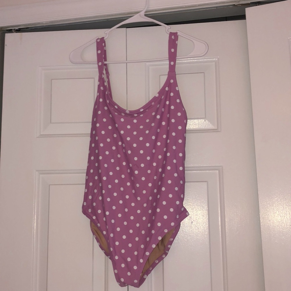 J. Crew Wide Strap One-Piece Swimsuit